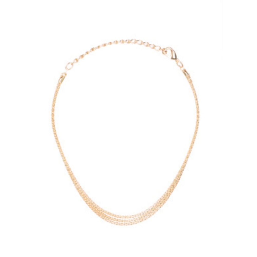 Lorimer Metal Choker Necklace - Gold - Picture 1 of 3